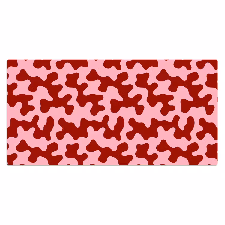 Modern - Abstract - Rood Muismat XXL klein 681 -3d_leeg