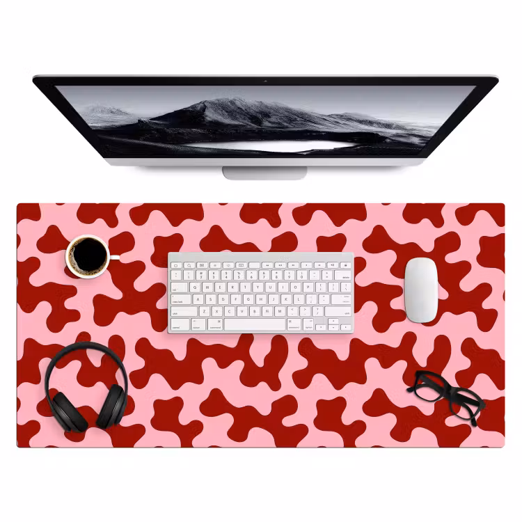 Modern - Abstract - Rood Muismat XXL klein 681 -3d