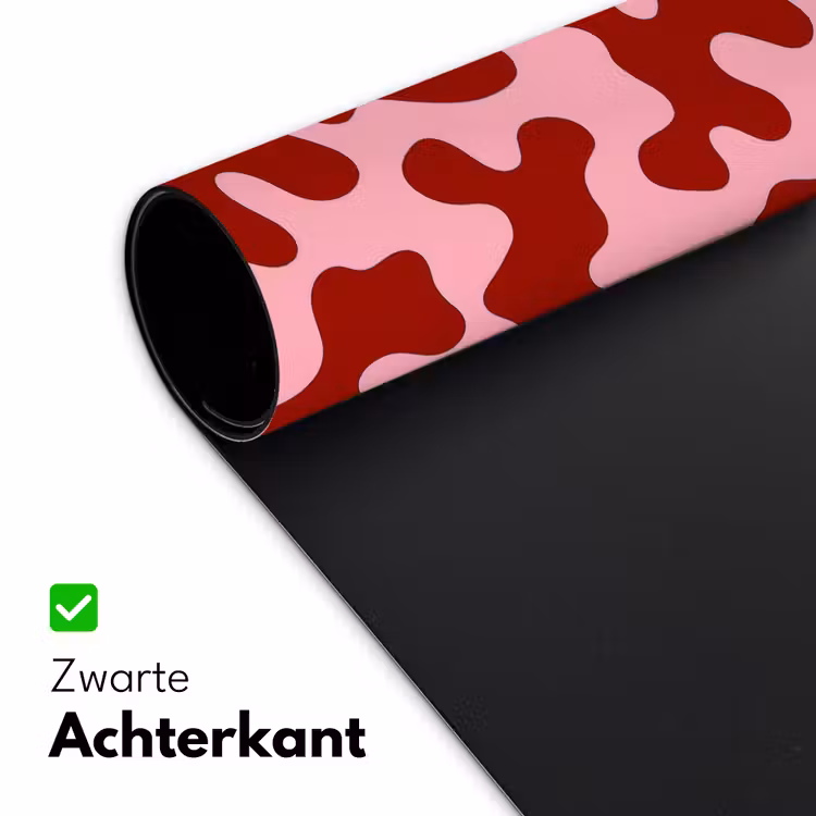 Modern - Abstract - Rood Muismat XXL klein 681 -sfeer2