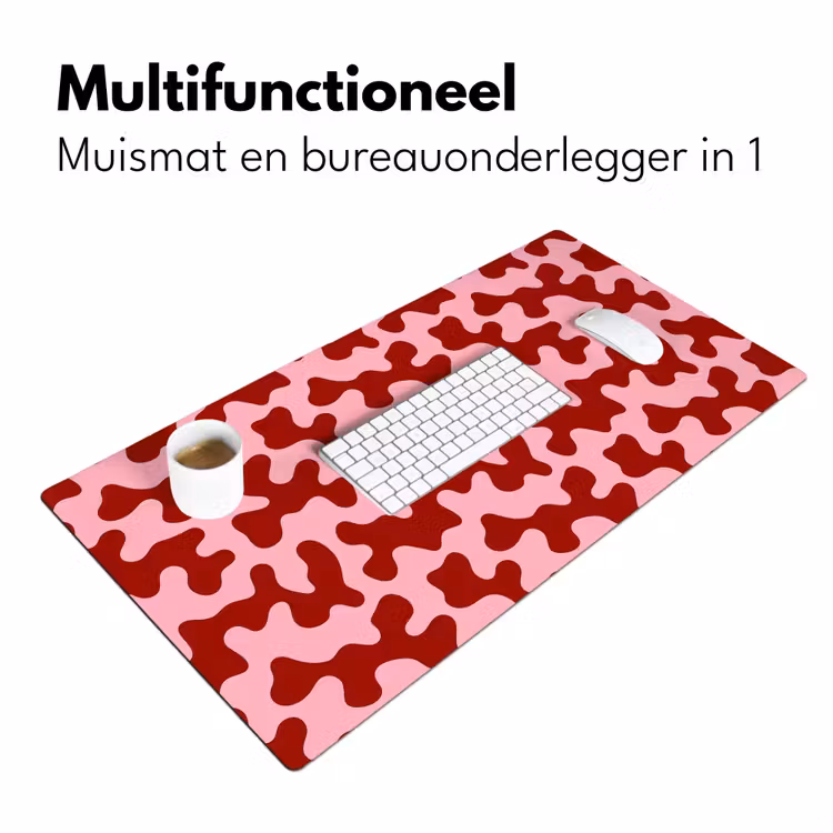Modern - Abstract - Rood Muismat XXL klein 681 -sfeer4