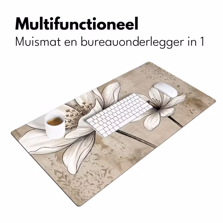 Modern - Design - Wit Muismat XXL klein -sfeer4