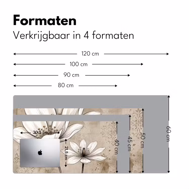 Modern - Design - Wit Muismat XXL klein -sfeer5
