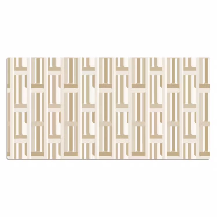 Modern - Geometrisch - Beige Muismat XXL klein 681 -3d_leeg