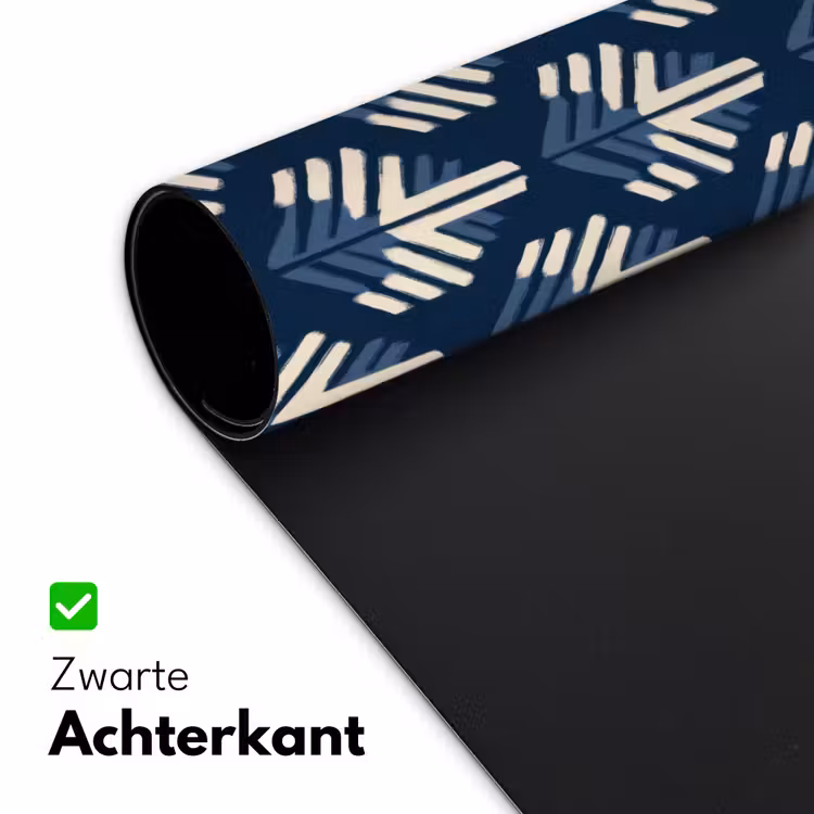 Modern - Patroon - Blauw Muismat XXL klein 681 -sfeer2