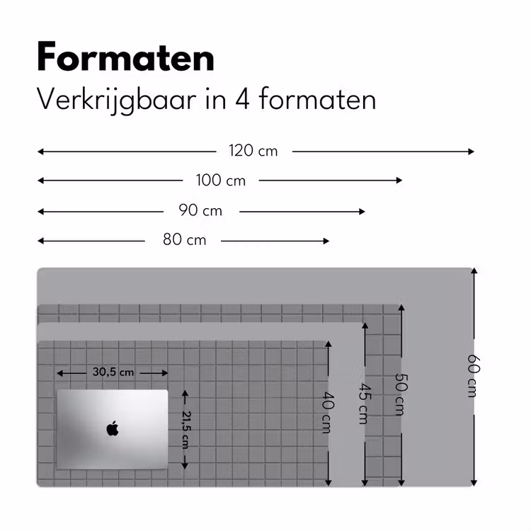 Modern - Patroon - Grijs Muismat XXL klein 681 -sfeer5