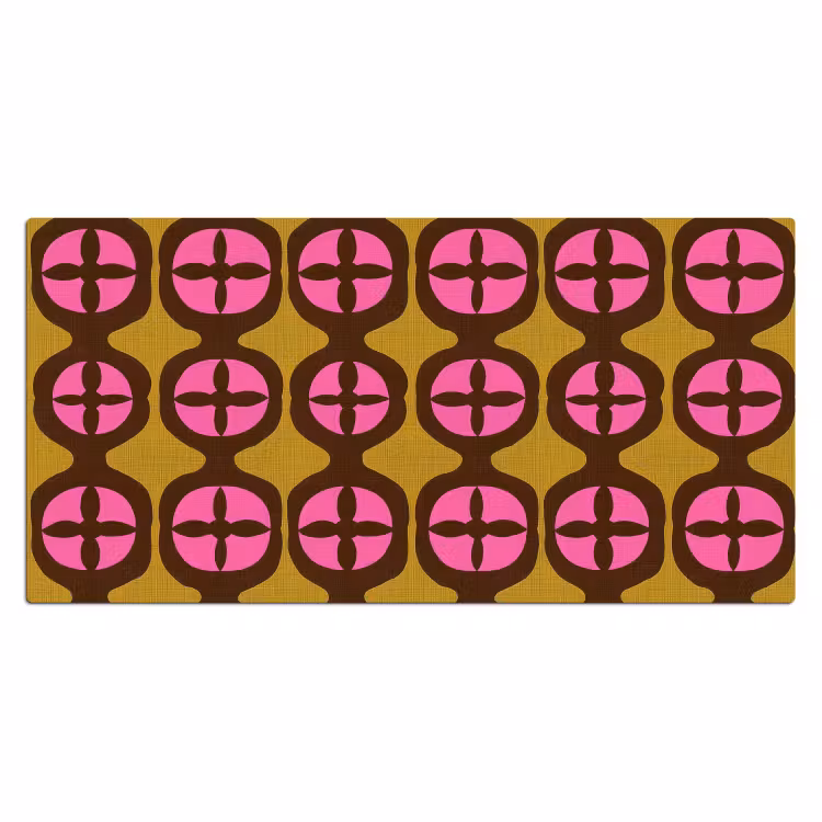 Modern - Patroon - Roze Muismat XXL klein 681 -3d_leeg