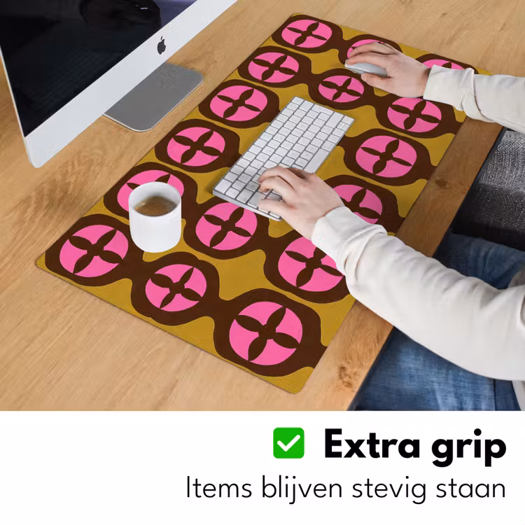 Modern - Patroon - Roze Muismat XXL klein 681 -sfeer3