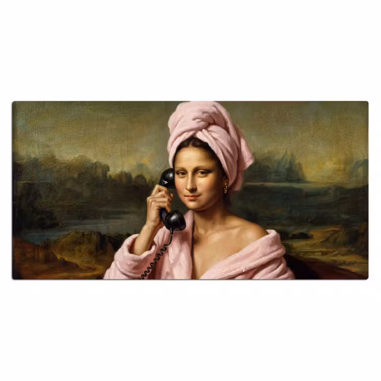Mona - Klassiek - Roze Muismat XXL klein -3d_leeg