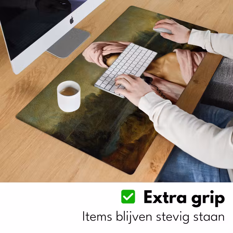 Mona - Klassiek - Roze Muismat XXL klein -sfeer3