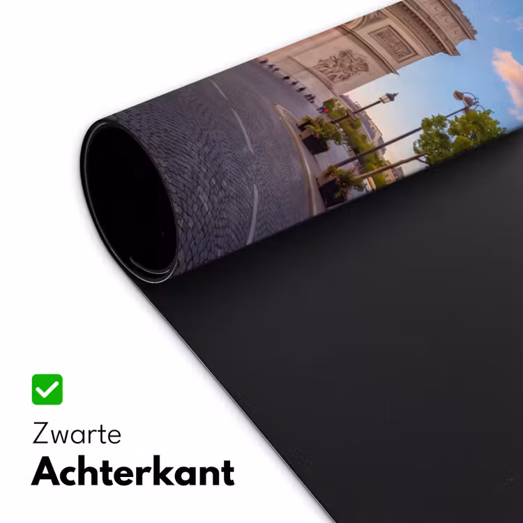Monument - Parijs - Zonsondergang - Architectuur - Goud Muismat XXL klein -sfeer2