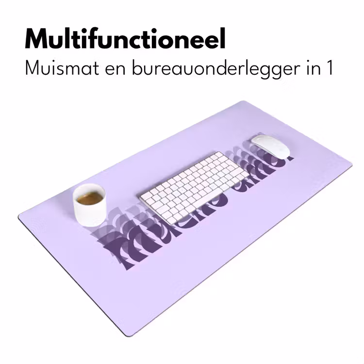 Mucho amor - Paars - Gelaagde letters Muismat XXL klein -sfeer4