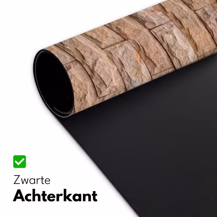 Muur - Steen - Ruw - Textuur - Beige Muismat XXL klein -sfeer2