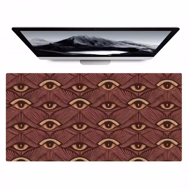Mystiek - Ogen - Bruin Muismat XXL klein 681 -zzz3d