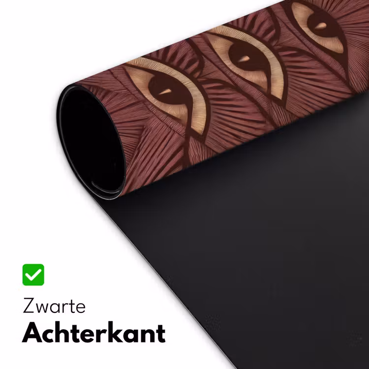 Mystiek - Ogen - Bruin Muismat XXL klein 681 -sfeer2