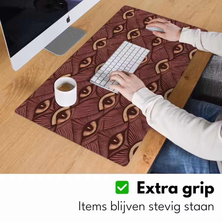 Mystiek - Ogen - Bruin Muismat XXL klein 681 -sfeer3