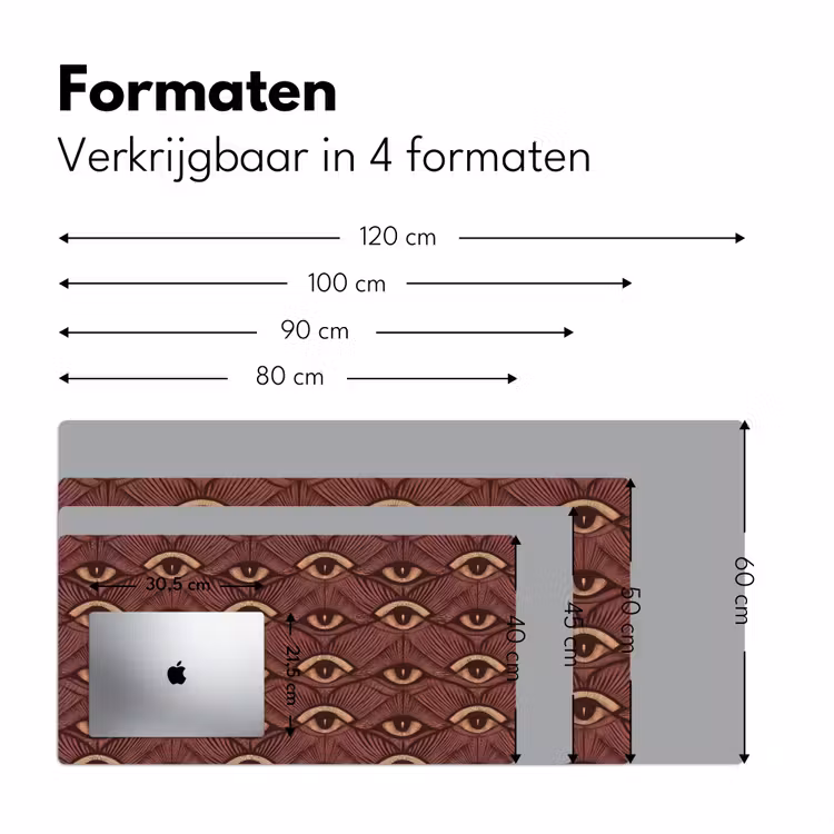 Mystiek - Ogen - Bruin Muismat XXL klein 681 -sfeer5