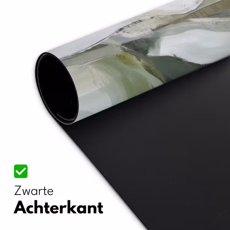 Natuur - Abstract - Groen - Penseelstreken Muismat XXL klein -sfeer2