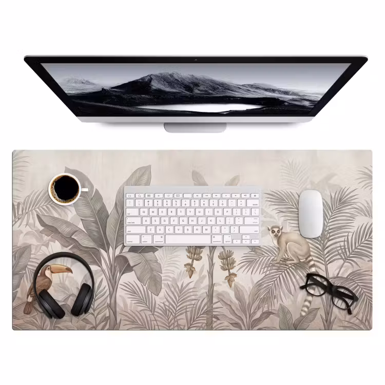 Natuur - Jungle - Ringstaartmaki - Bruin Muismat XXL klein -3d