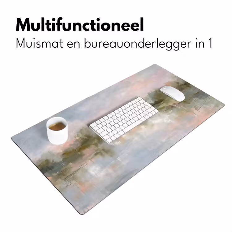 Natuur - Landschap - Abstract - Water - Groen Muismat XXL klein -sfeer4