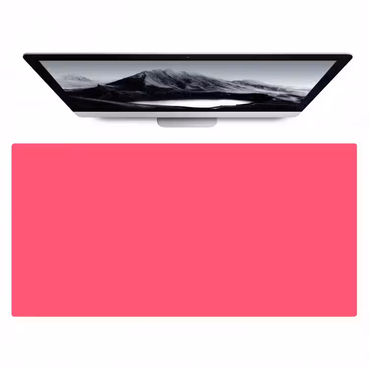 Neon - Flamingo - Roze Muismat XXL klein 681 -zzz3d