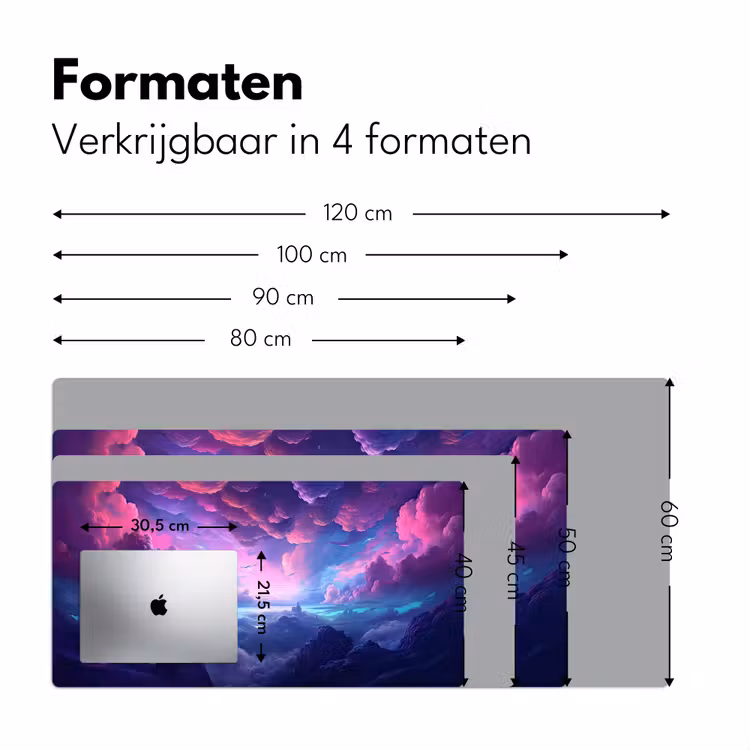 neon-wolken-roze-blauw-gaming Muismat XXL klein -sfeer5