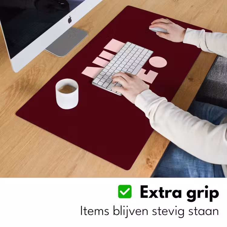 Nice - Uitroepteken - Rood Muismat XXL klein -sfeer3