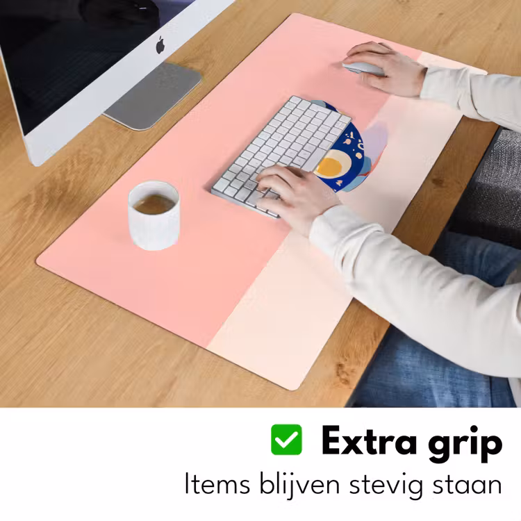 Noodles - Kom - Blauw - Illustratie Muismat XXL klein -sfeer3