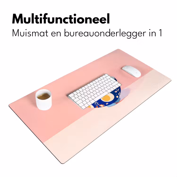 Noodles - Kom - Blauw - Illustratie Muismat XXL klein -sfeer4