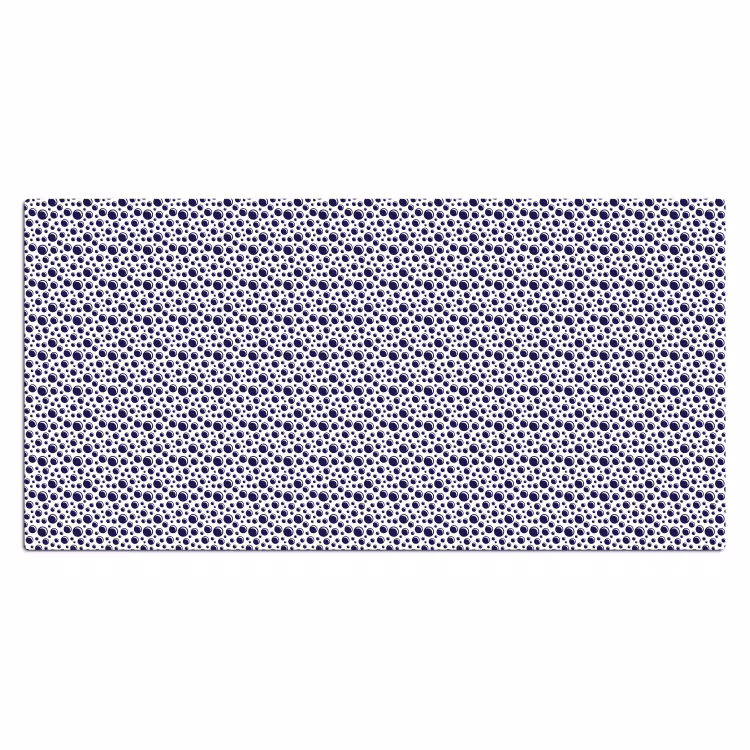 Oceaan - Bubbel - Blauw - Wit Muismat XXL klein 681 -3d_leeg