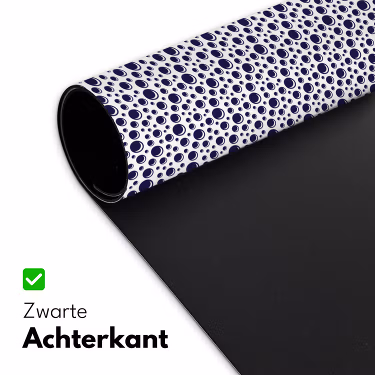 Oceaan - Bubbel - Blauw - Wit Muismat XXL klein 681 -sfeer2