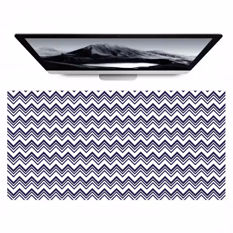Oceaan - Golven - Blauw - Wit Muismat XXL klein 681 -zzz3d