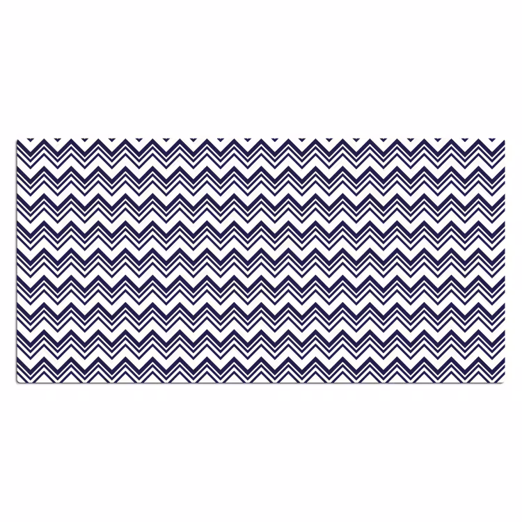 Oceaan - Golven - Blauw - Wit Muismat XXL klein 681 -3d_leeg