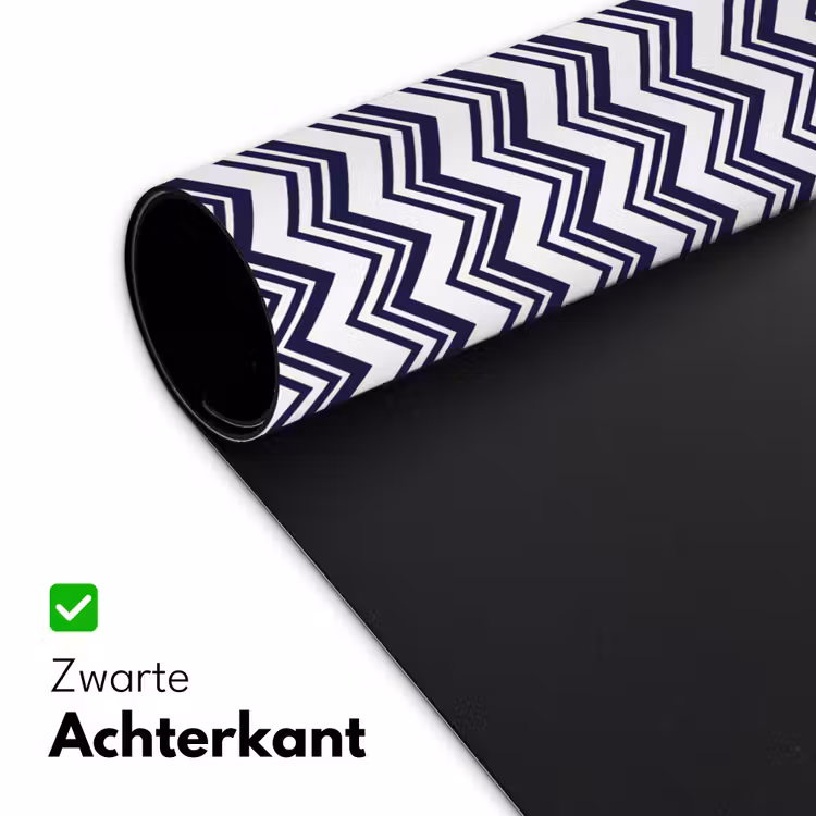 Oceaan - Golven - Blauw - Wit Muismat XXL klein 681 -sfeer2