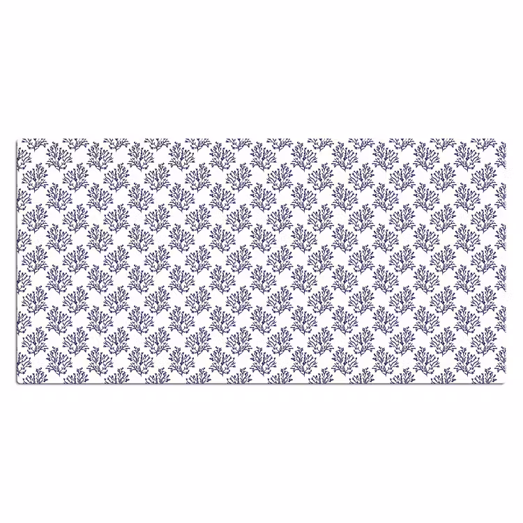 Oceaan - Koraal - Blauw - Wit Muismat XXL klein 681 -3d_leeg