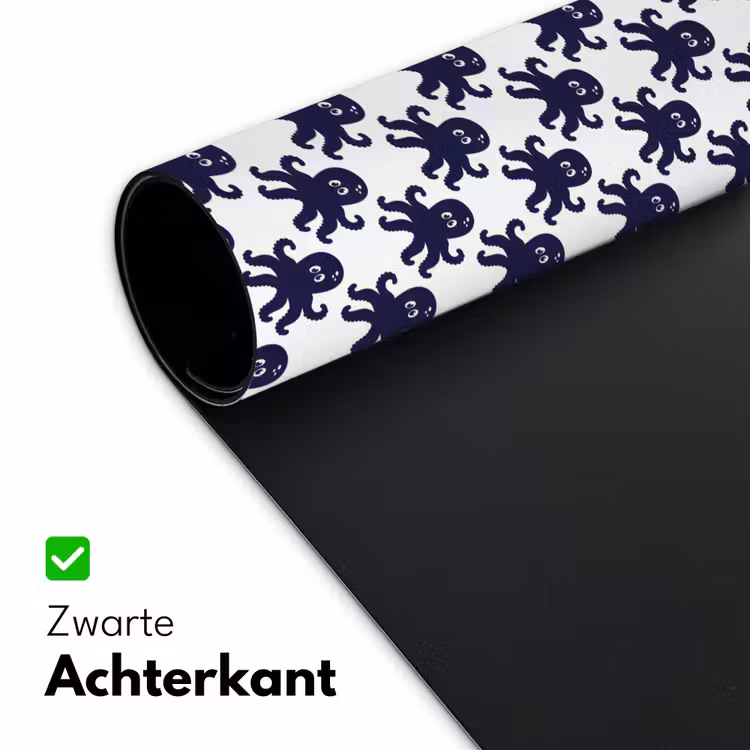 Oceaan - Octo - Blauw - Wit Muismat XXL klein 681 -sfeer2