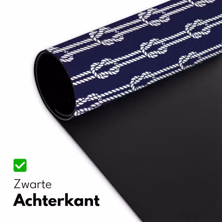 Oceaan - Touw - Blauw - Wit Muismat XXL klein 681 -sfeer2