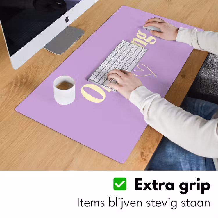 Oh darling - Hart - Paars Muismat XXL klein -sfeer3