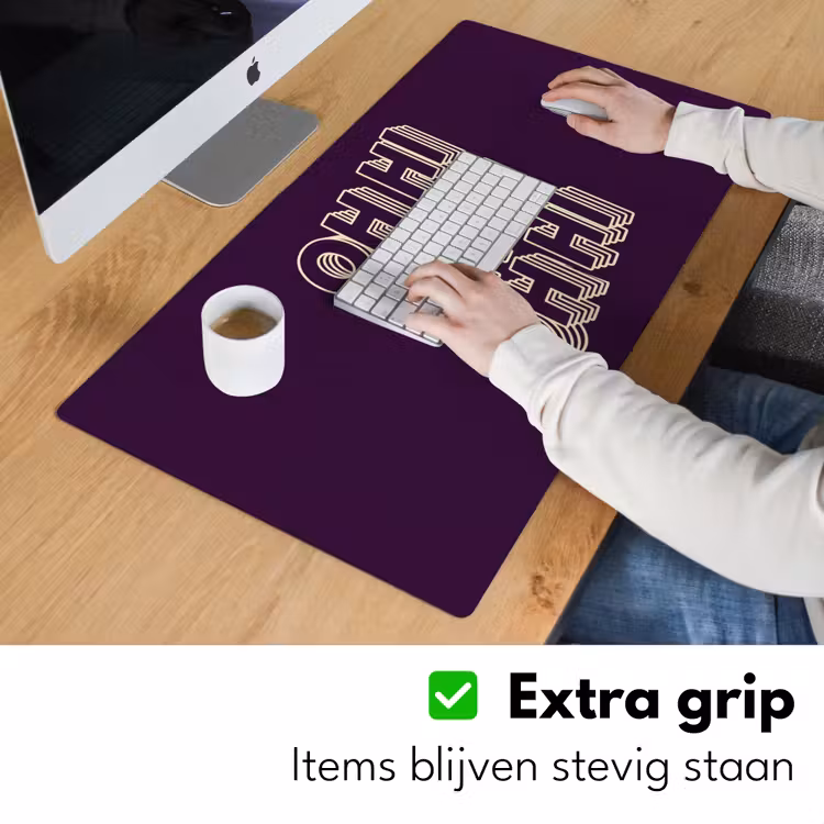 Oh hi - Paars - 3D Muismat XXL klein -sfeer3
