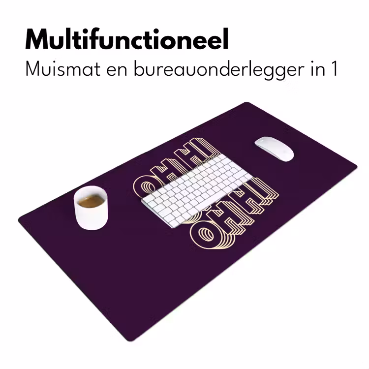Oh hi - Paars - 3D Muismat XXL klein -sfeer4