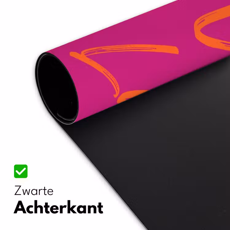 Oh la la - Oranje - Roze Muismat XXL klein -sfeer2