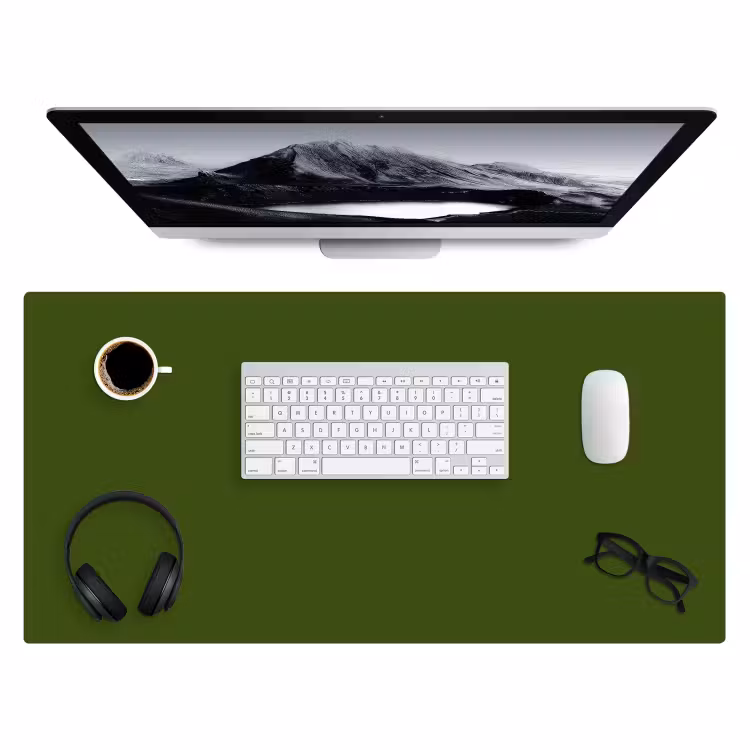 Olive - Drab - Groen Muismat XXL klein 681 -3d