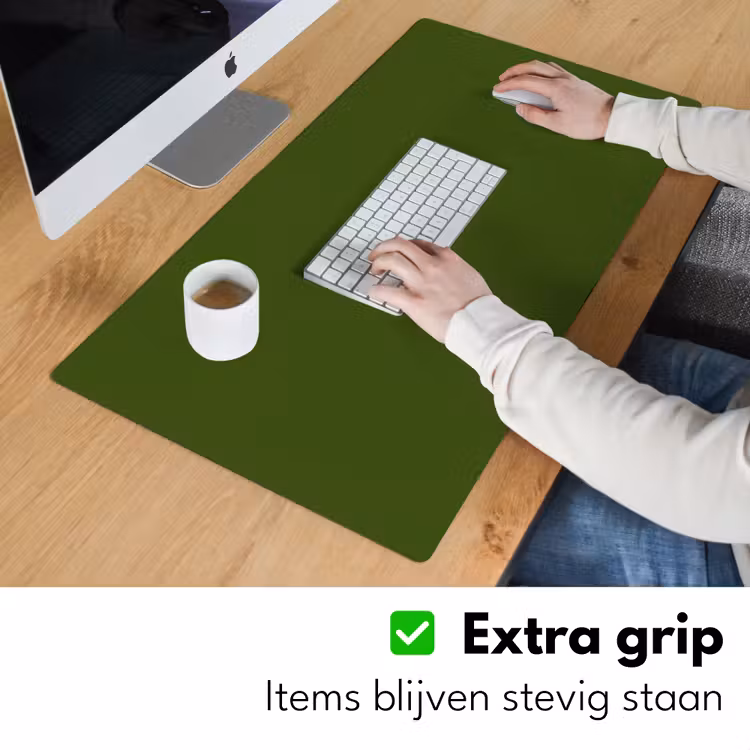 Olive - Drab - Groen Muismat XXL klein 681 -sfeer3