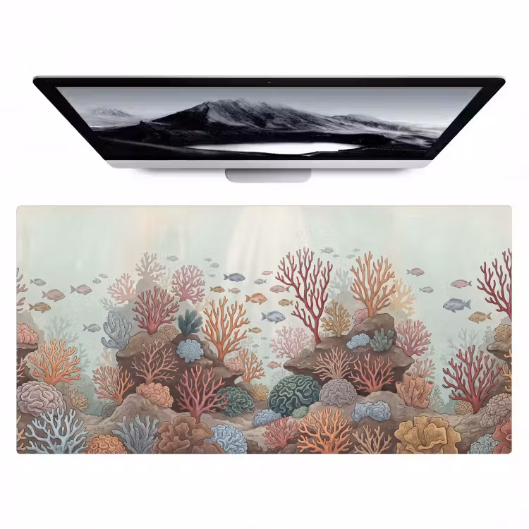 Onderwater - Koraal - Vis - Natuur Muismat XXL klein -zzz3d