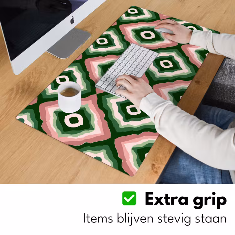 Ontwerp - Organisch - Kleurrijk Muismat XXL klein 681 -sfeer3