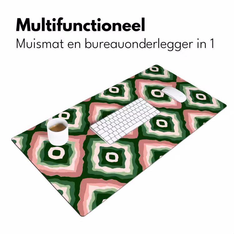 Ontwerp - Organisch - Kleurrijk Muismat XXL klein 681 -sfeer4