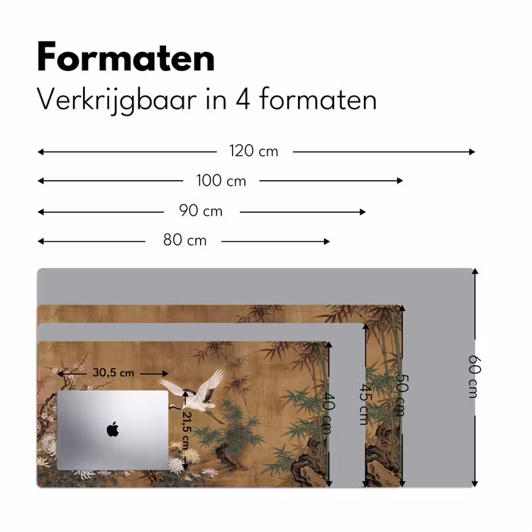Oosters - Elegant - Kleurrijk Muismat XXL klein -sfeer5