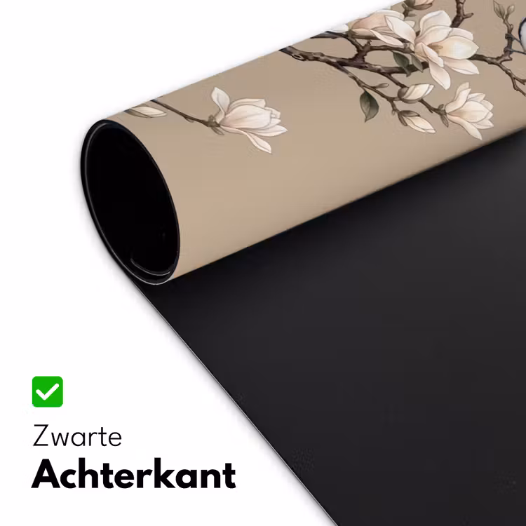 Oosters - Vogels - Beige Muismat XXL klein -sfeer2