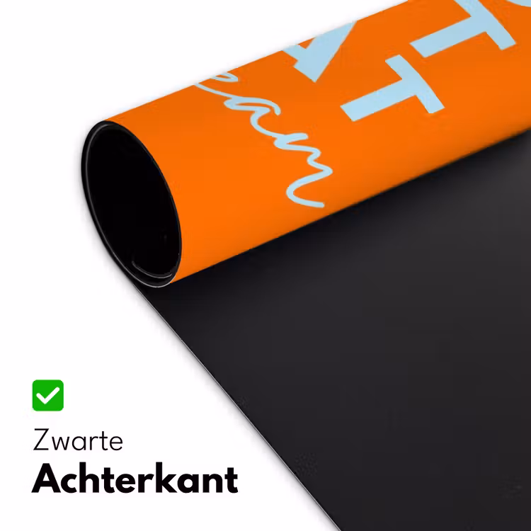 Oranje - Blauw - Go get that dream Muismat XXL klein -sfeer2