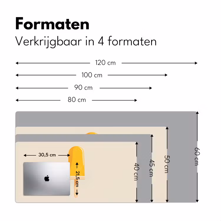 Oranje - Stokje - Waterijsje Muismat XXL klein -sfeer5