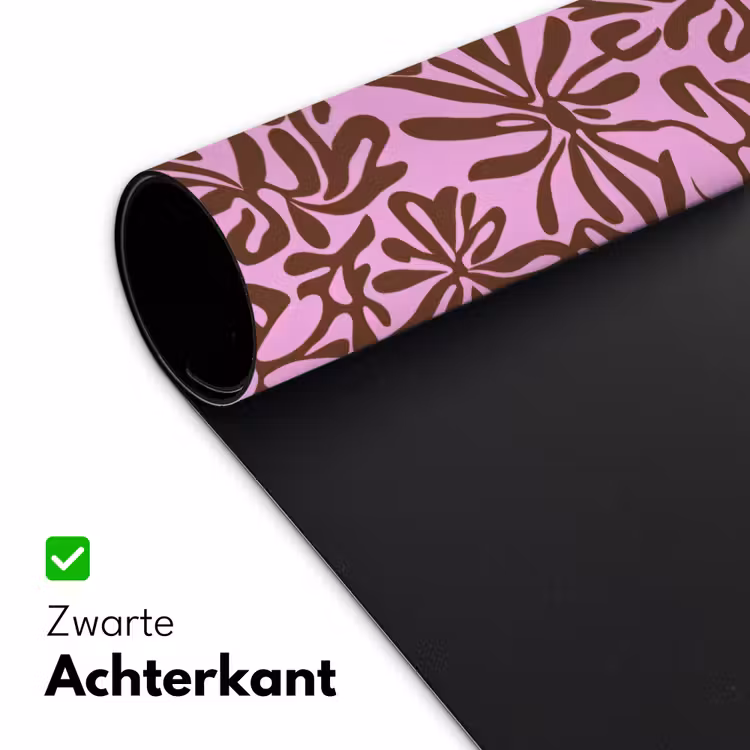 Organisch - Patroon - Roze Muismat XXL klein 681 -sfeer2